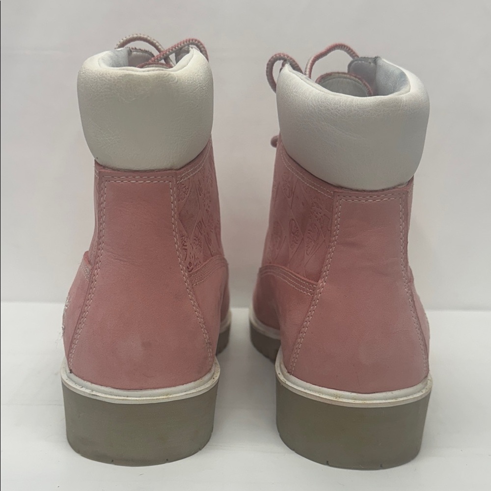 Timberland Women's Lace-Up Pink Chukka Boots - Picture 4 of 7